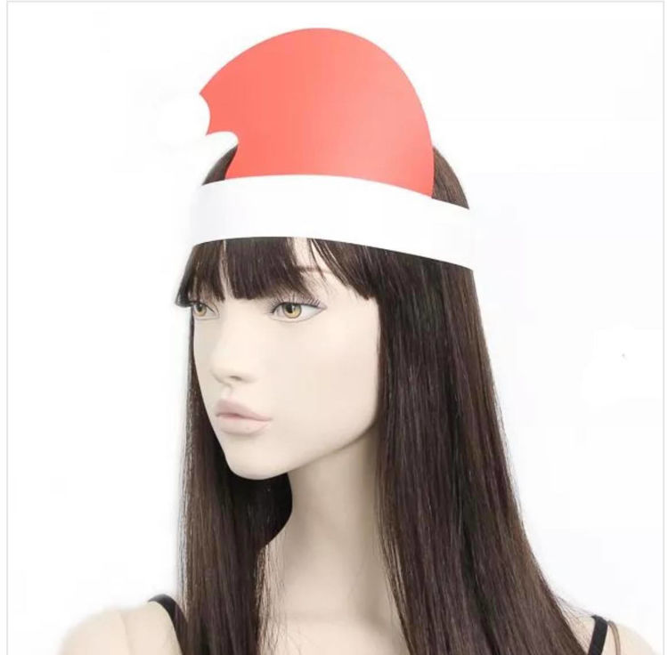 Picture of 8336- Paper Santa Hat On A Paper Head Band